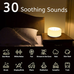 ColourNoise night-light colors 12 hues for relaxing bedtime ambiance.