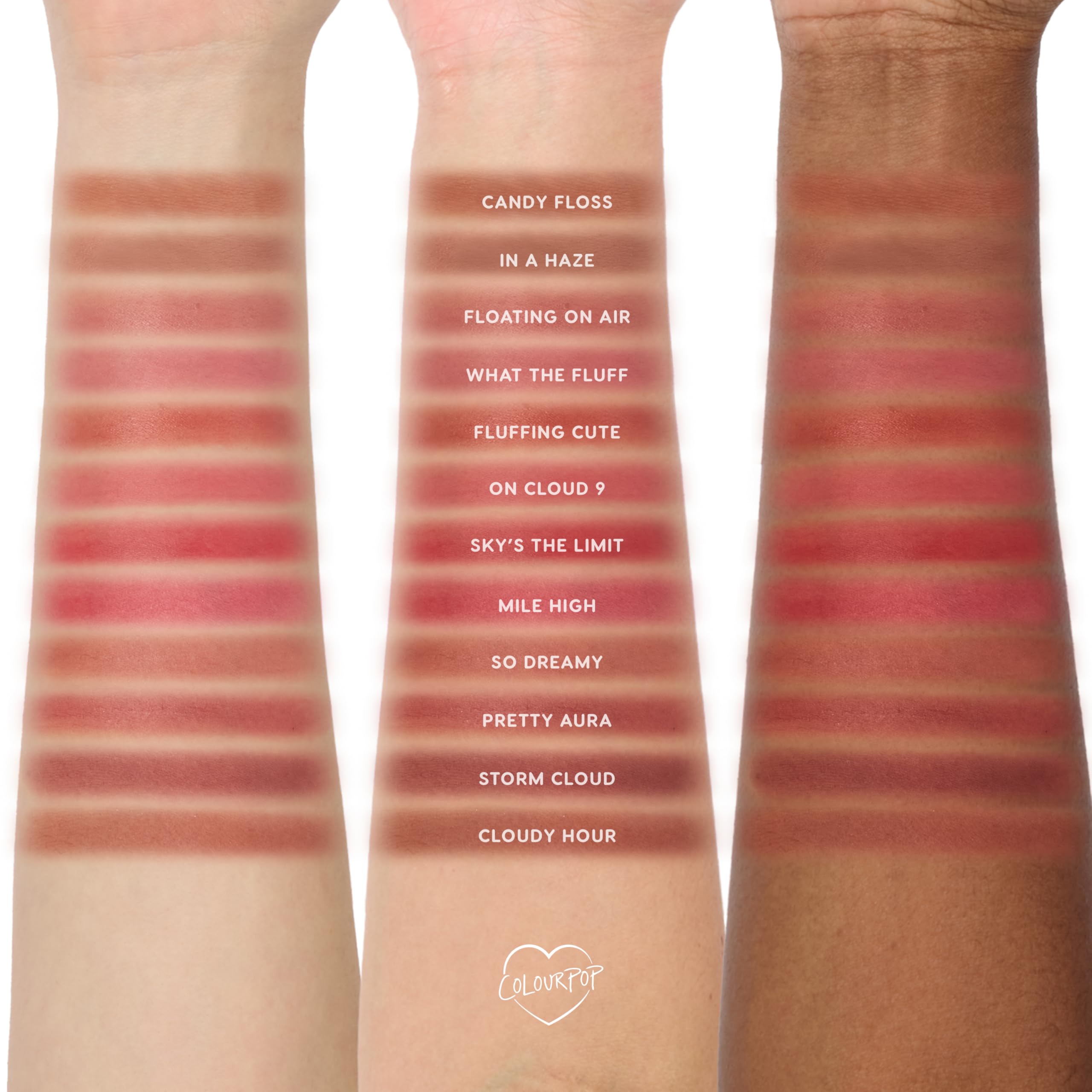 Packaging tube of ColourPop Cloud Whip lipstick in hand.