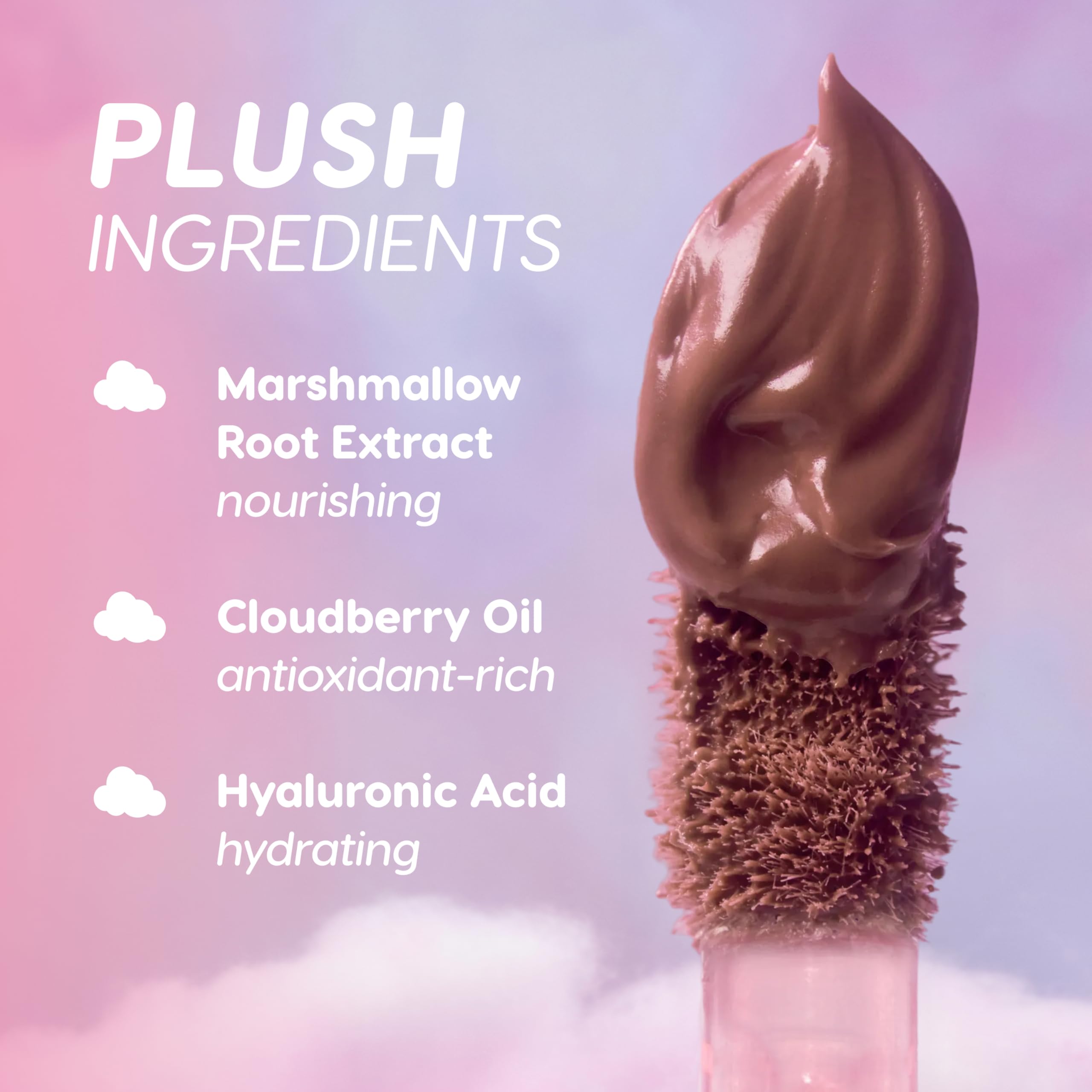 ColourPop Cloud Whip marshmallow-root close-up shows nourishing blend.
