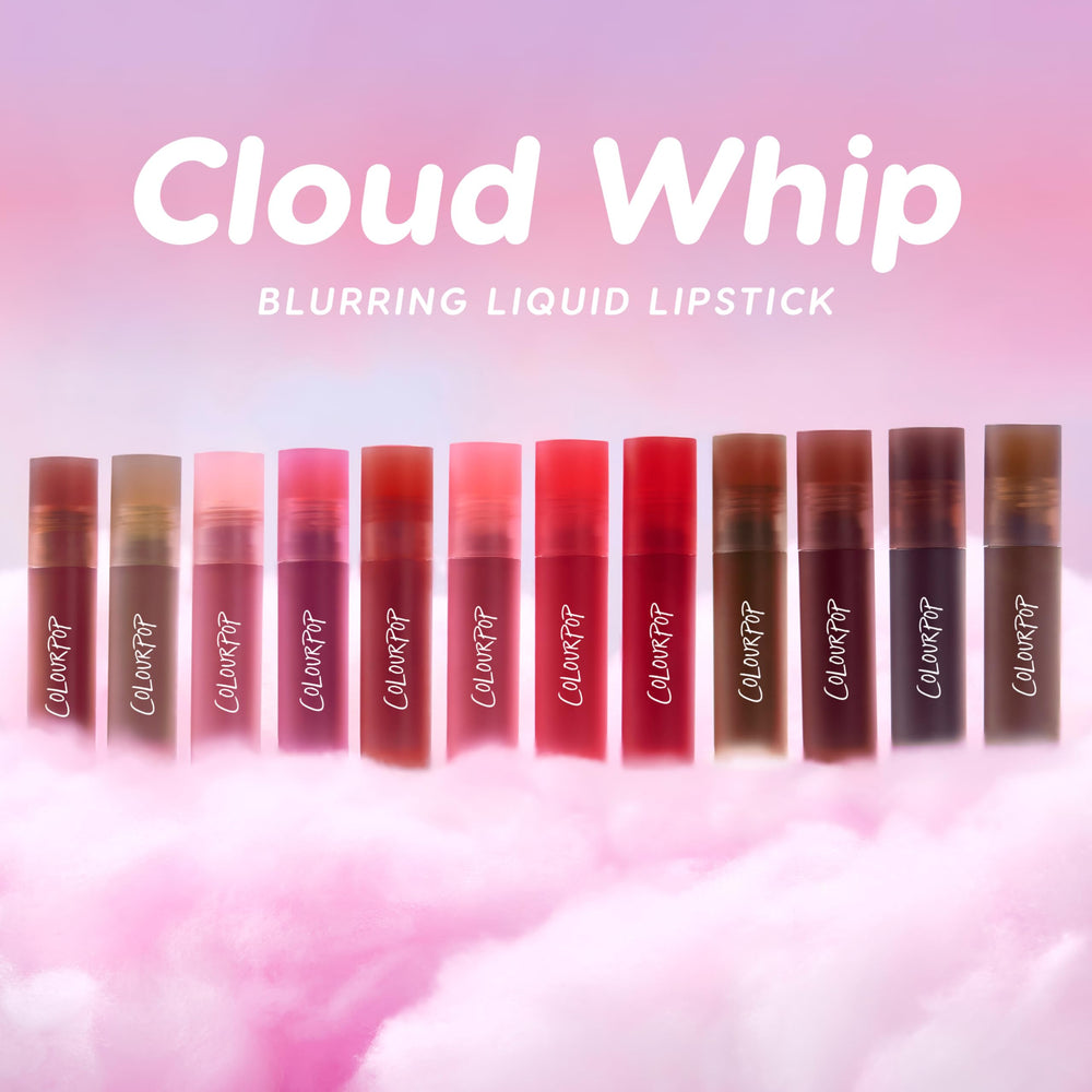 ColourPop Cloud Whip application tip demonstrates feather-light finish.
