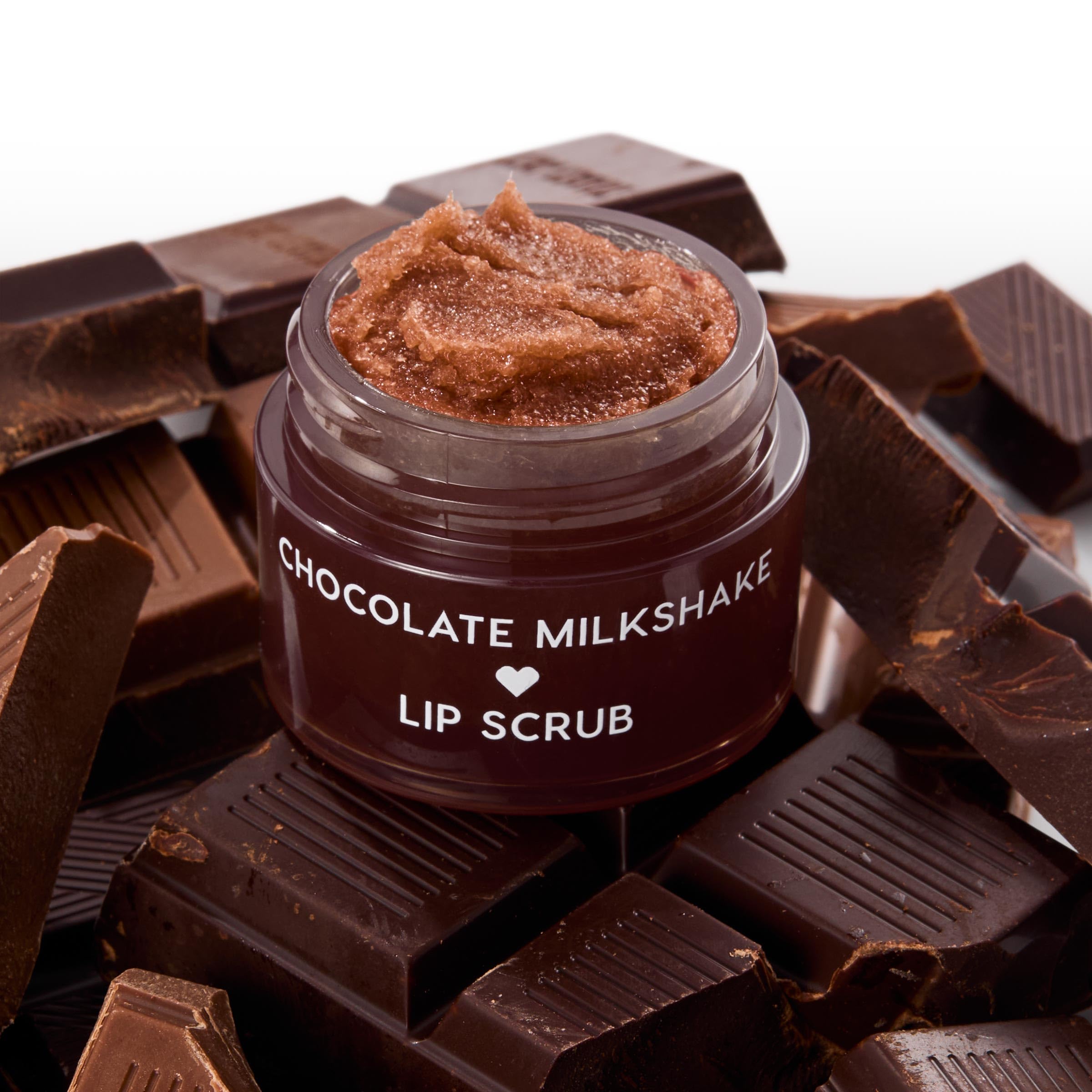 Nourishing with shea and cocoa butter in ColourPop Fresh Kiss lip scrub.