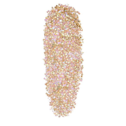 ColourPop glitter gel on shoulders for radiant, mess-free shimmer.