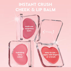 ColourPop Instant Crush cheek tint swatch shows gentle, weightless color payoff.