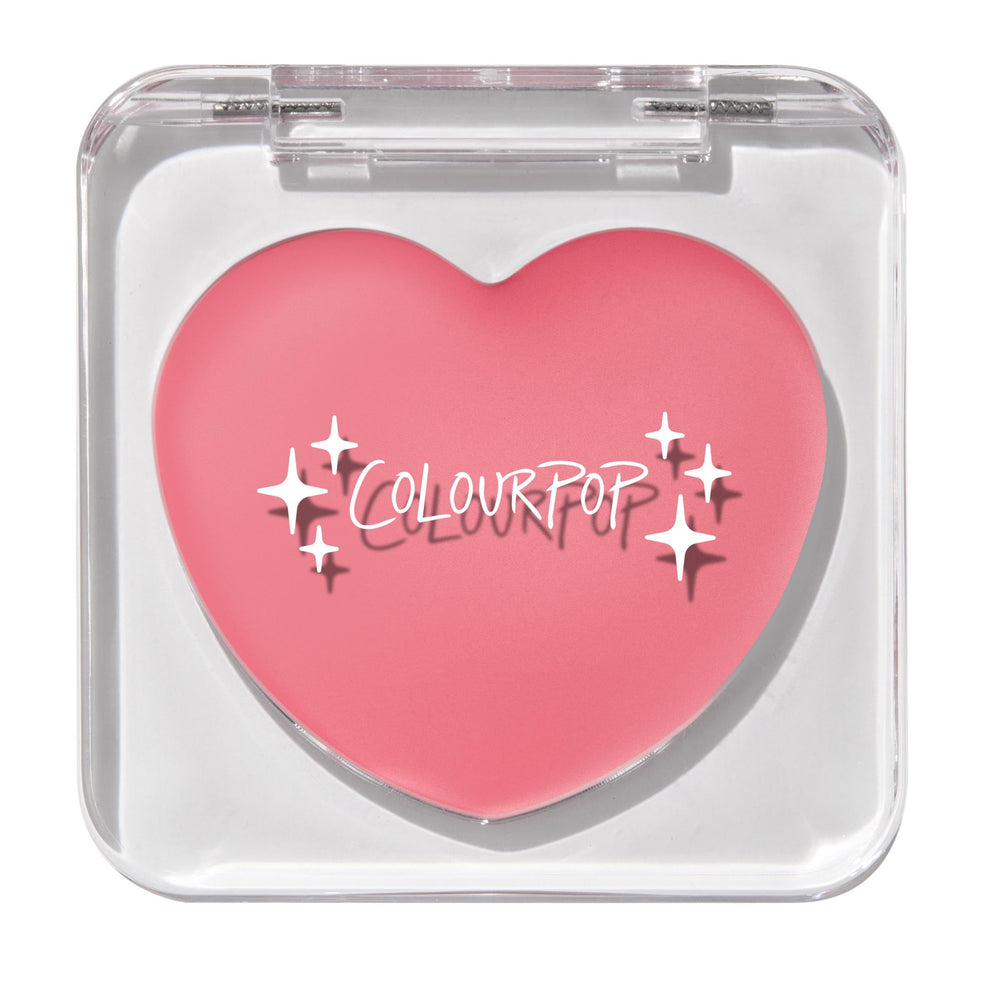 ColourPop Instant Crush compact front view shows dewy lip and cheek tint for on-the-go color.