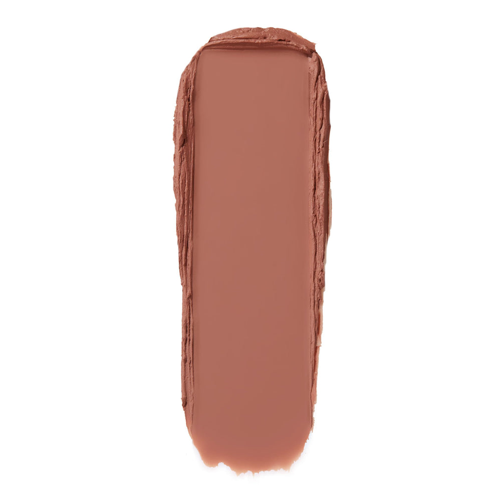ColourPop PowerPout Matte Lipstick longwear swatch shows eight hours of color.