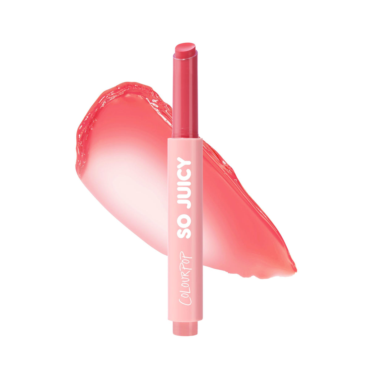 ColourPop So Juicy bottle view highlighting hydrating gloss for a plump-looking pout.