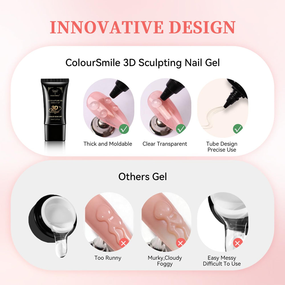 COLOURSMILE 4in1 gel skin-safe formula for comfortable wear.
