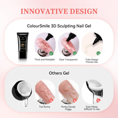 COLOURSMILE 4in1 gel skin-safe formula for comfortable wear.