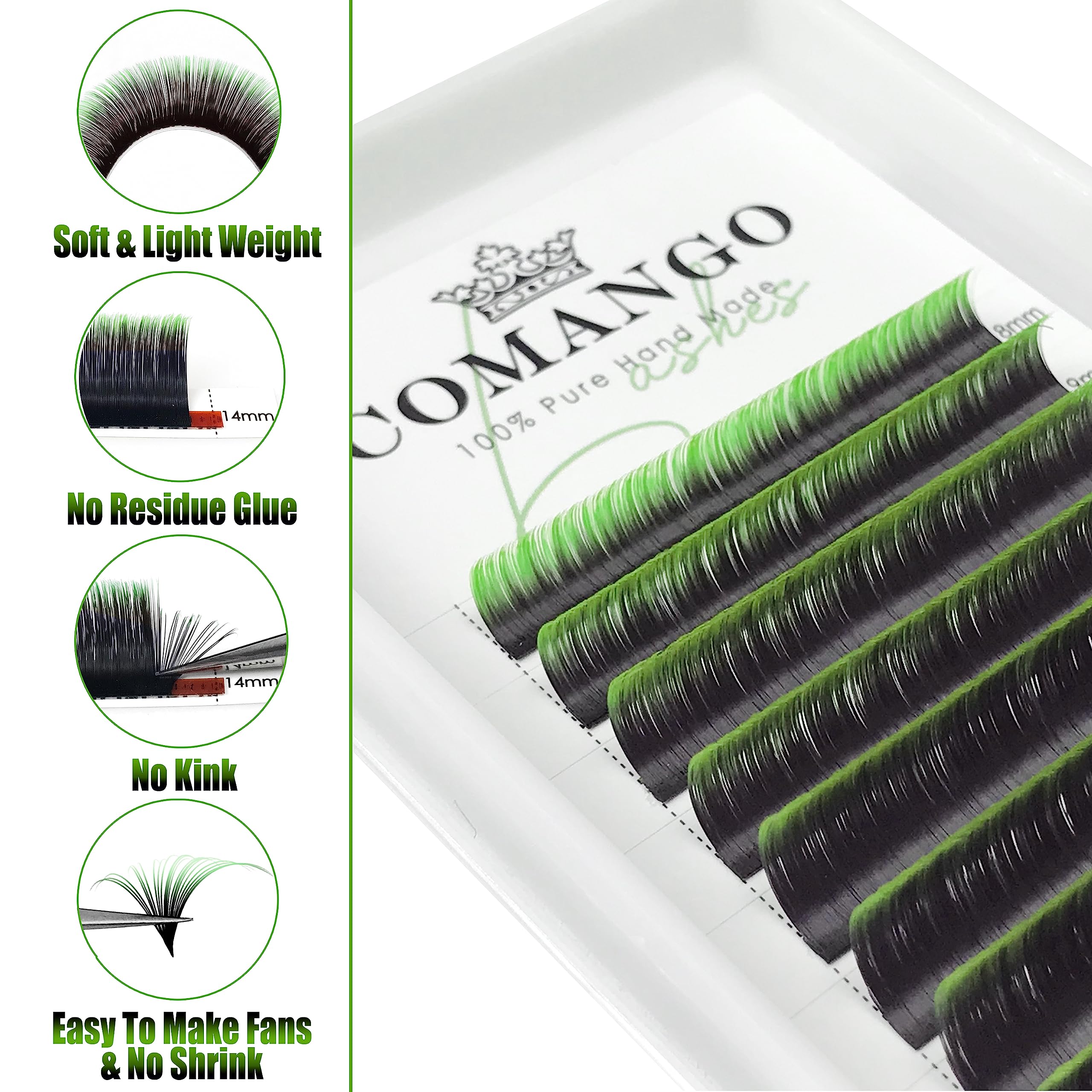 CoMango color lashes offer six trend options for versatile daily styling