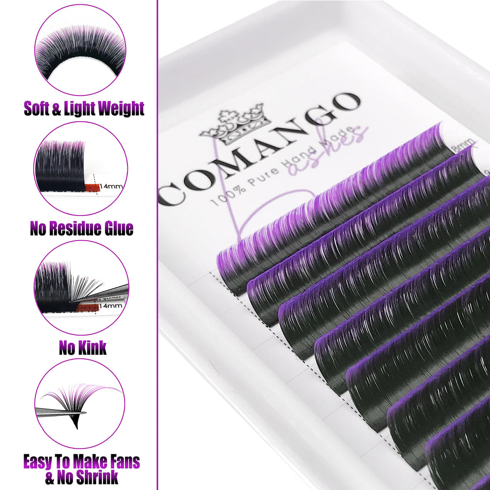 CoMango ombre orange red lashes add vibrant drama for a party look