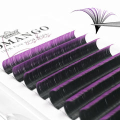 CoMango Ombre purple lashes with gradient for versatile daily drama