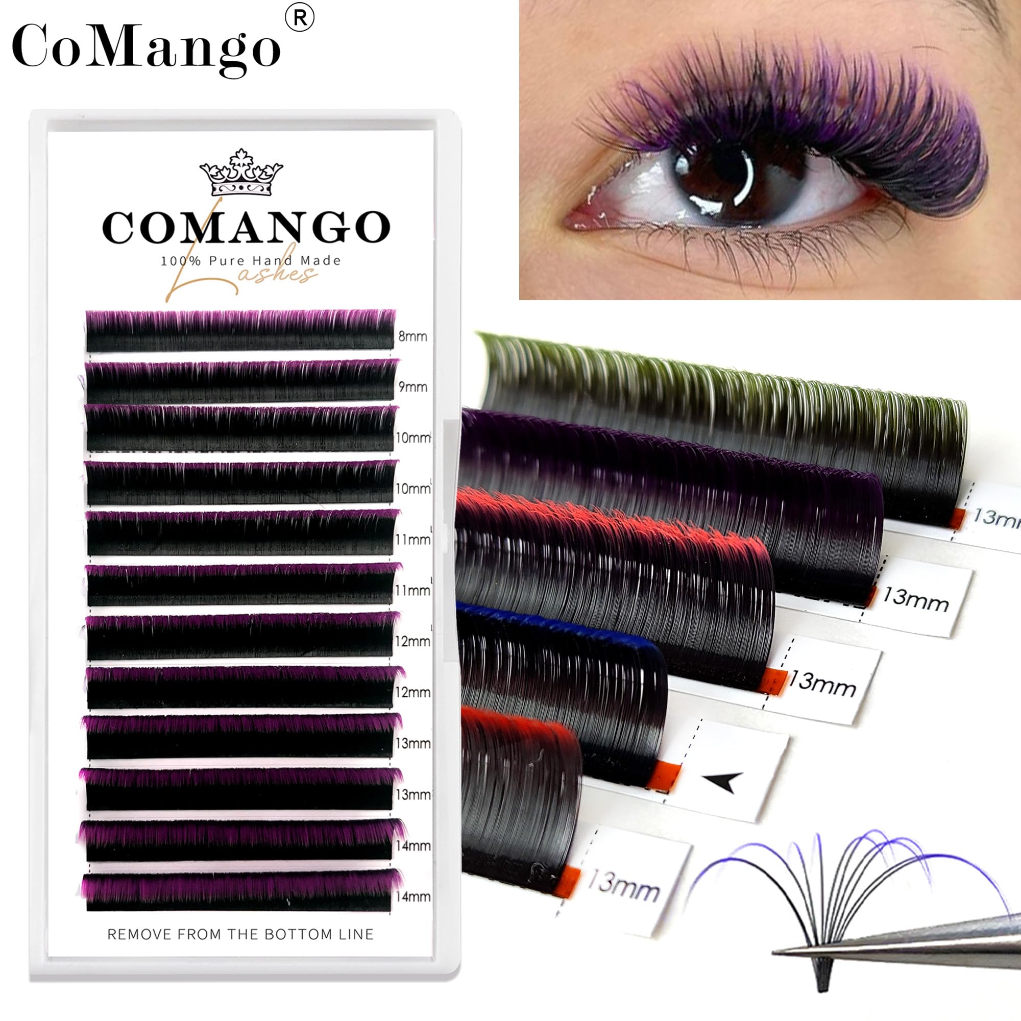 CoMango self-fanning lashes enable quick full-set looks