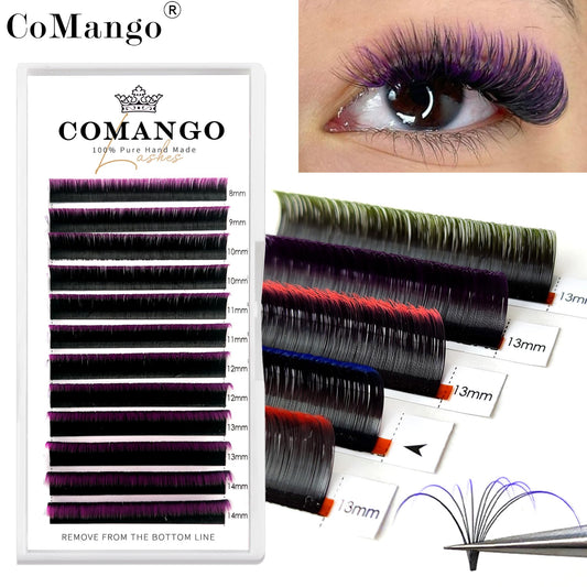 CoMango self-fanning lashes enable quick full-set looks