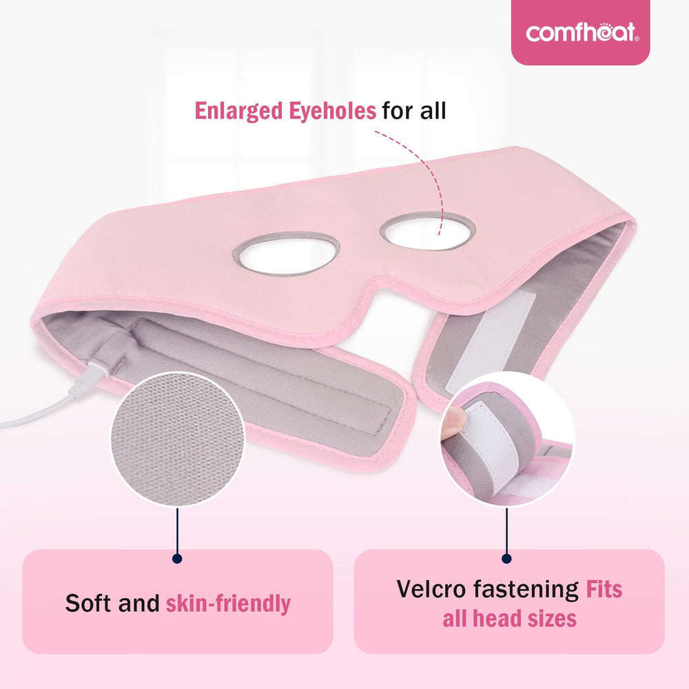 Comfheat sinus relief mask USB powered for flexible use at home or on the go