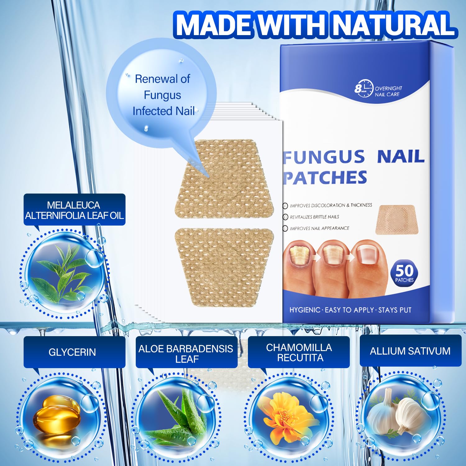 Comfort Hydrogel Texture Closeup reveals gentle, hydrating patch material.