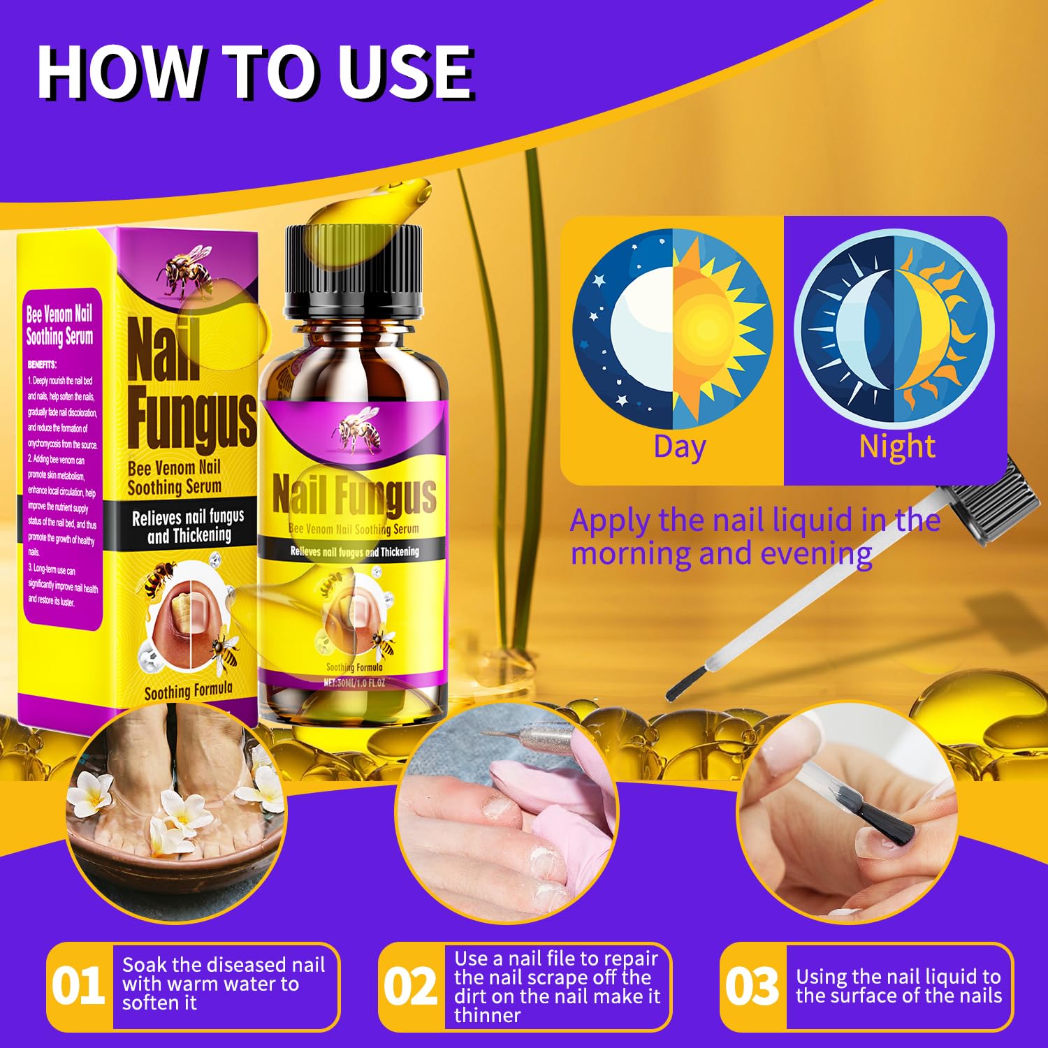 Comfort Nails thick damaged before use closeup