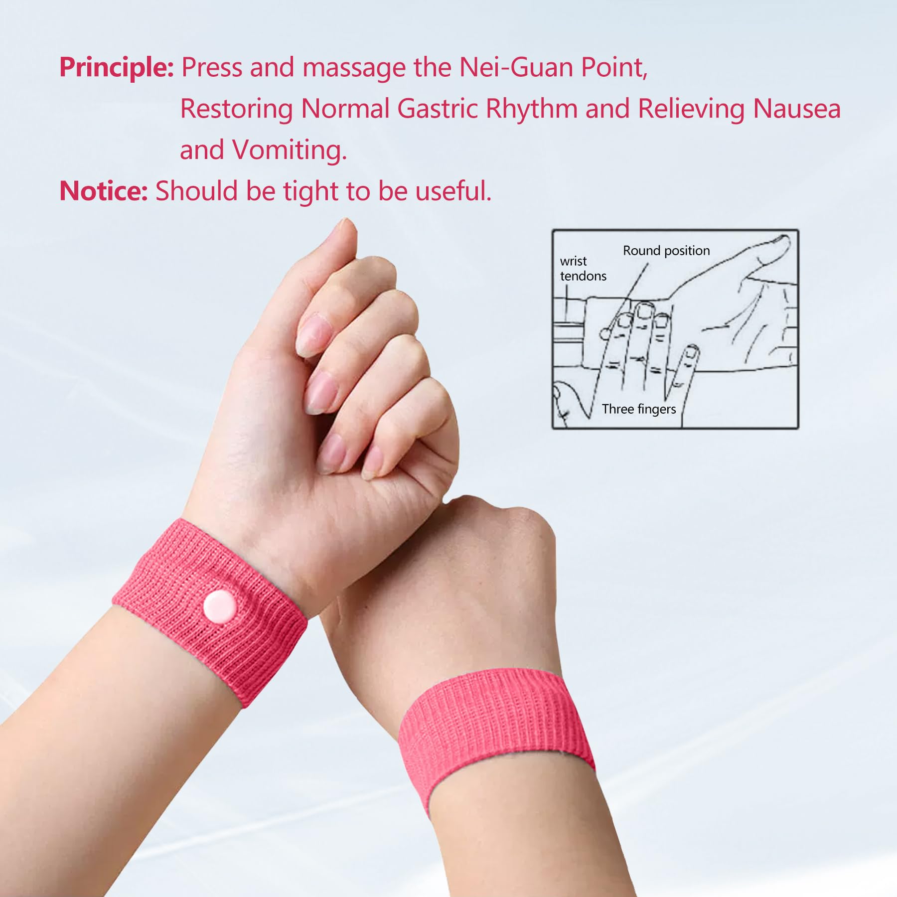 COMFYTHERA wristband soft cotton material feels gentle on skin
