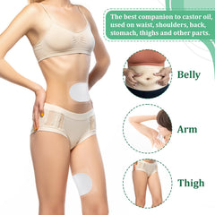 Patch used on waist and stomach area for oil absorption