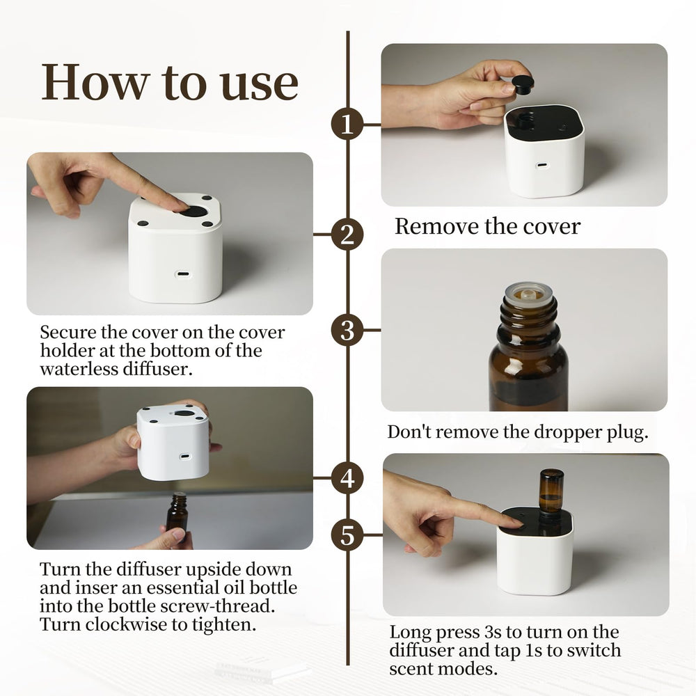Compact mini aromatherapy diffuser dimensions