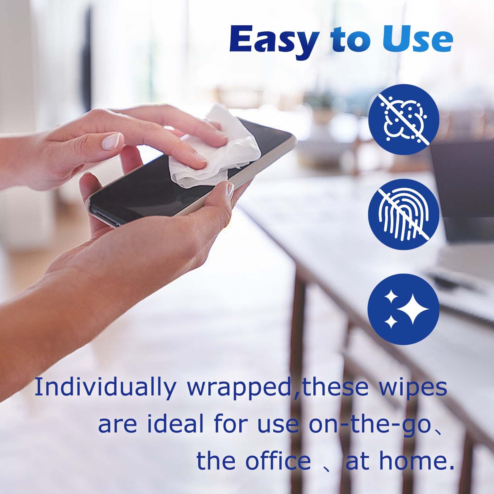 Compact and easy-to-carry lens wipes