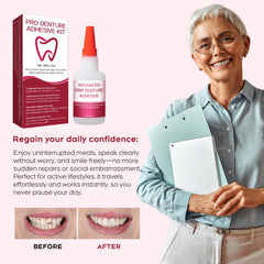 Compact travel-friendly packaging for dentures and tools
