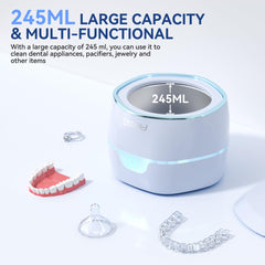 Compact portable design for travel and on-the-go cleaning