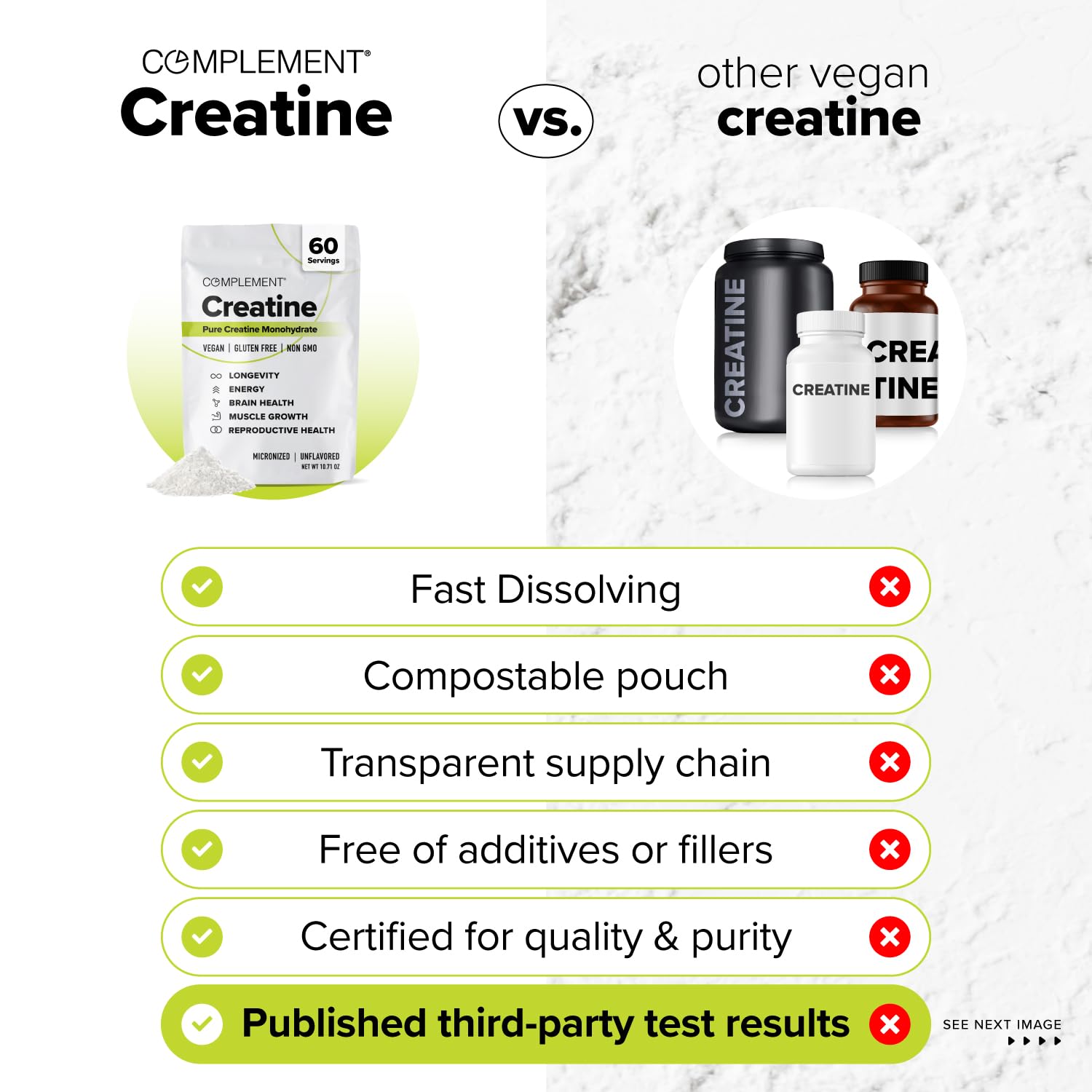 Complement Creatine Monohydrate Micronized powder sprinkled into oatmeal for breakfast.