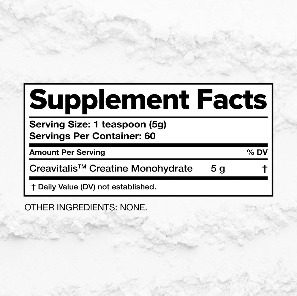 Complement Creatine Monohydrate Micronized packaging showcasing vegan formula.