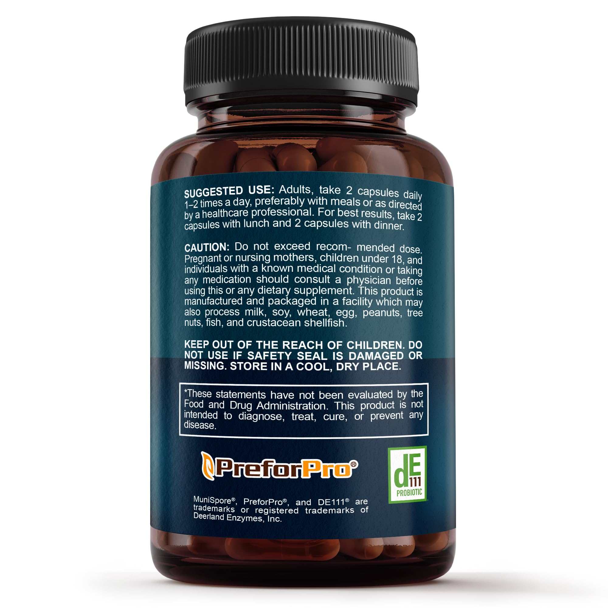 Complete gut health concept showing probiotics, prebiotics, postbiotics and enzymes