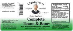 Product packaging for Christopher's Original Formulas Complete Tissue & Bone Formula