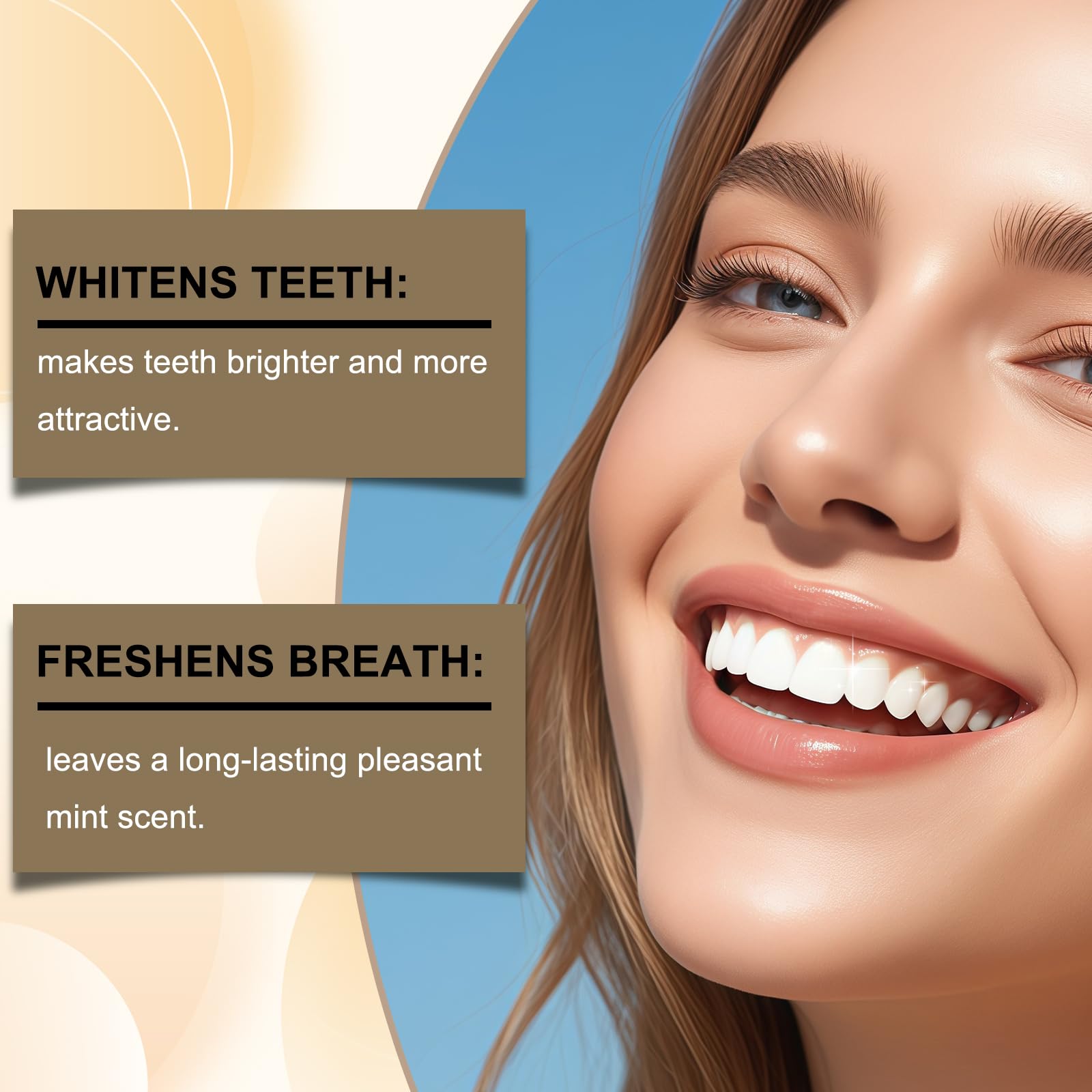 Product emphasis on complete oral health benefits