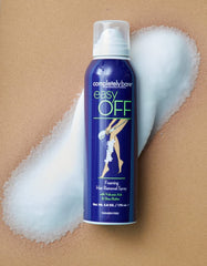 Completely Bare Easy OFF close-up of creamy foam texture for application