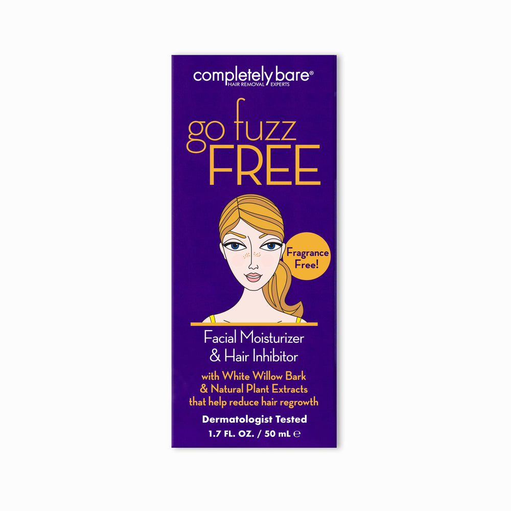go fuzz FREE cream texture spreading smoothly on skin.