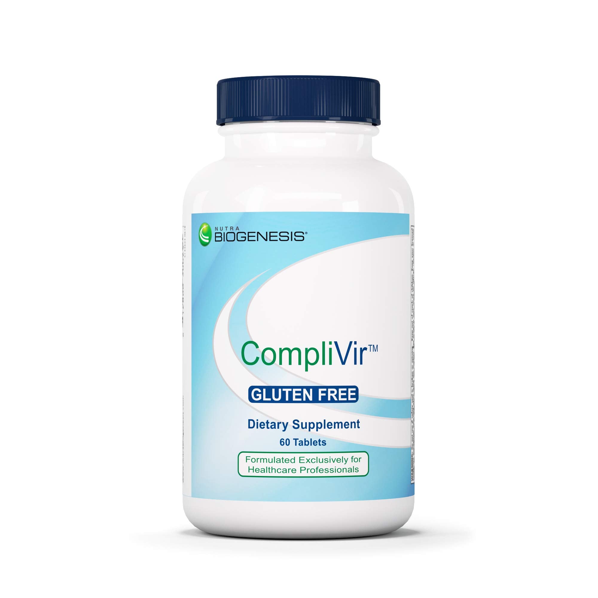 Nutra Biogenesis CompliVir packaging with 60 tablets