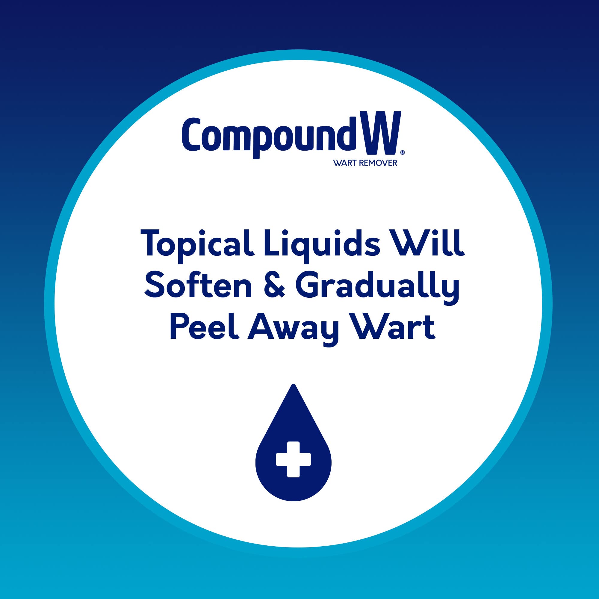 Compound W fast-acting liquid with precision-tip applicator for targeted wart treatment.
