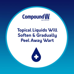 Compound W fast-acting liquid with precision-tip applicator for targeted wart treatment.