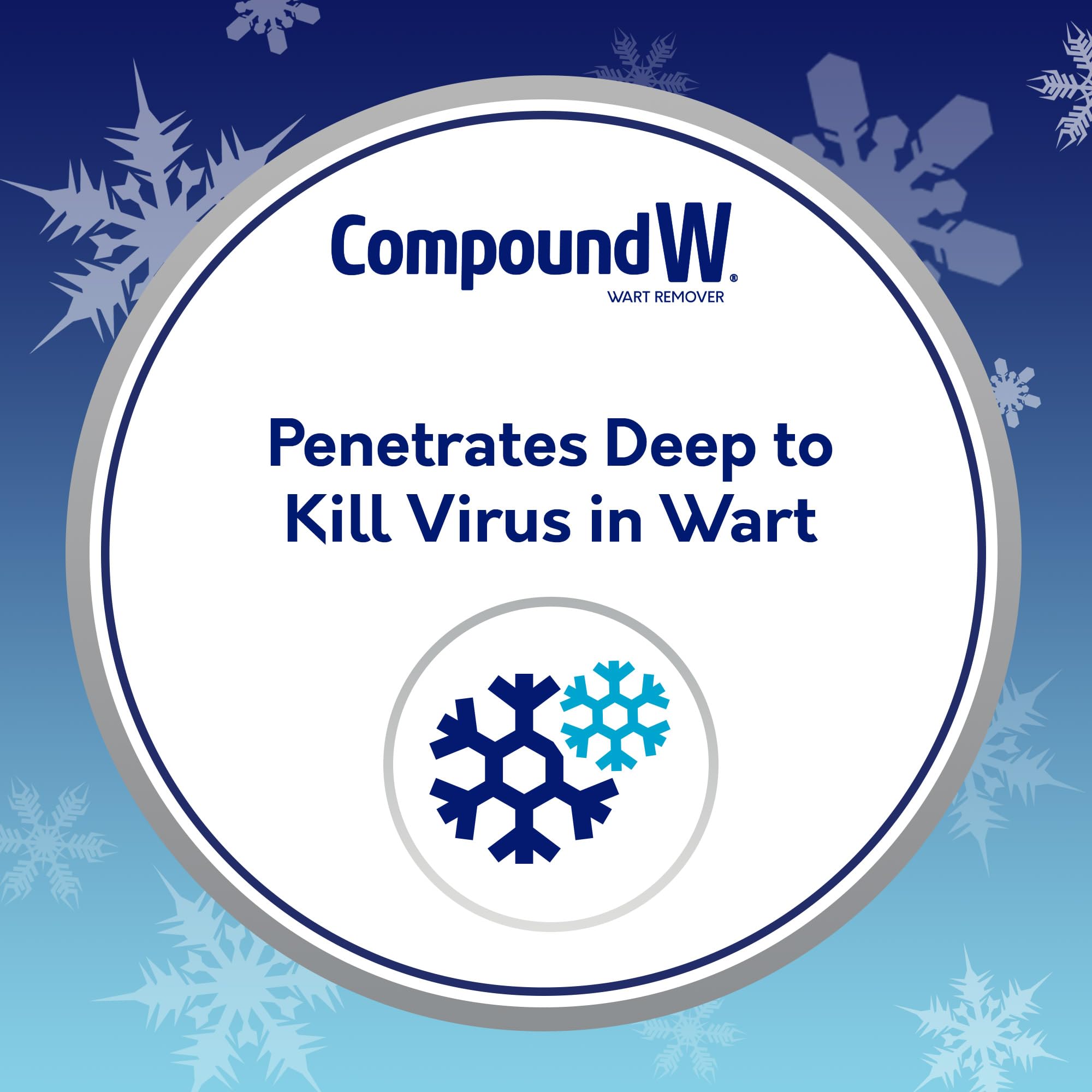 Compound W NitroFreeze wart remover application step 1 demonstrates ready-to-use home wart care
