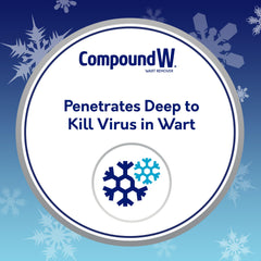 Compound W NitroFreeze wart remover application step 1 demonstrates ready-to-use home wart care