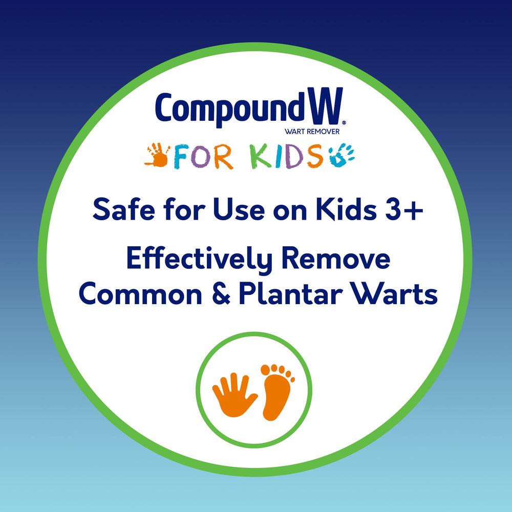 Compound W One Step Strips for Kids demonstrate simple, quick at home wart treatment.