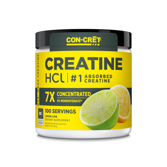 CON-CRET Creatine HCl Powder Lemon Lime bottle label