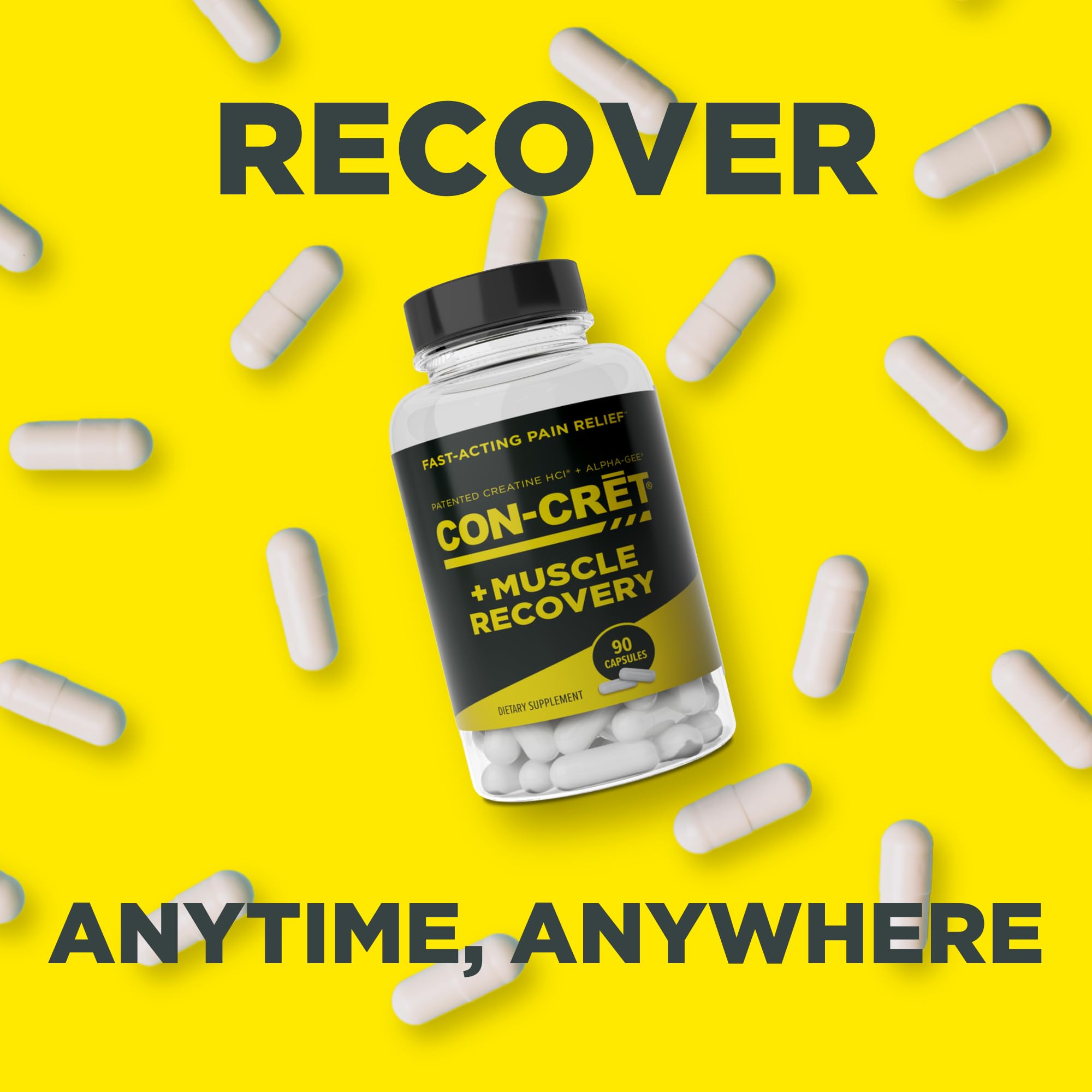 Nutrition facts panel of CON-CRET ProMera Muscle Recovery
