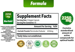 Front packaging of Cona Nature Haritaki Capsules