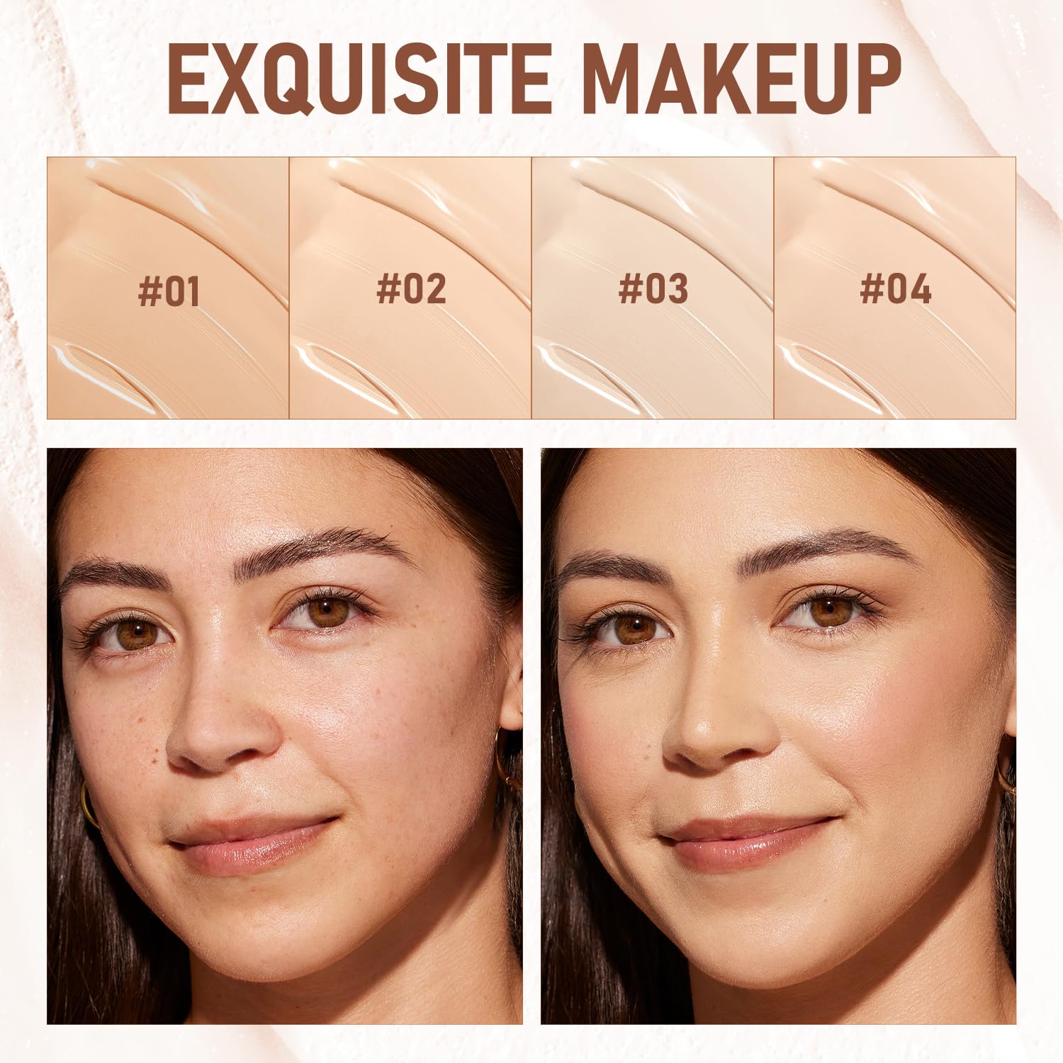 Concealer foundation stick packaging close-up emphasizes compact travel-friendly design.