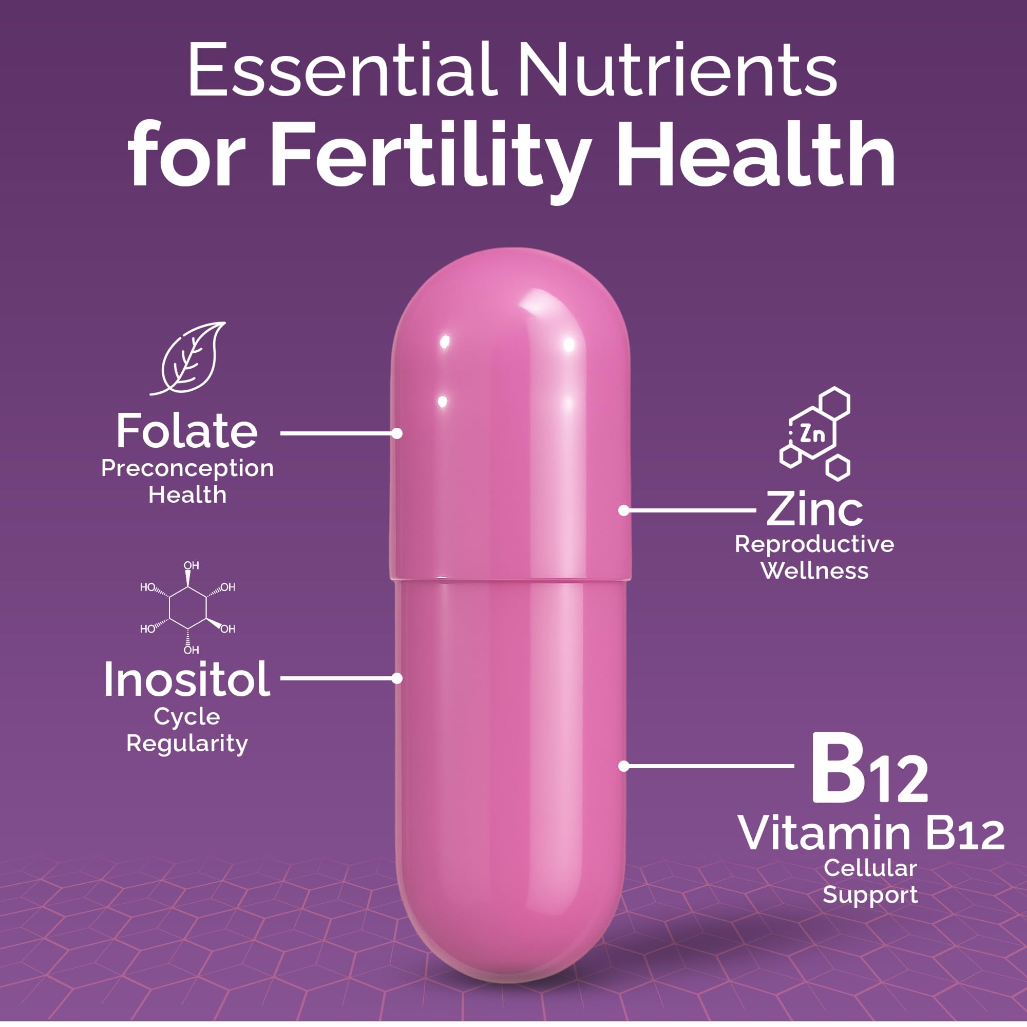 Close-up of Conceive Plus Fertility Support label