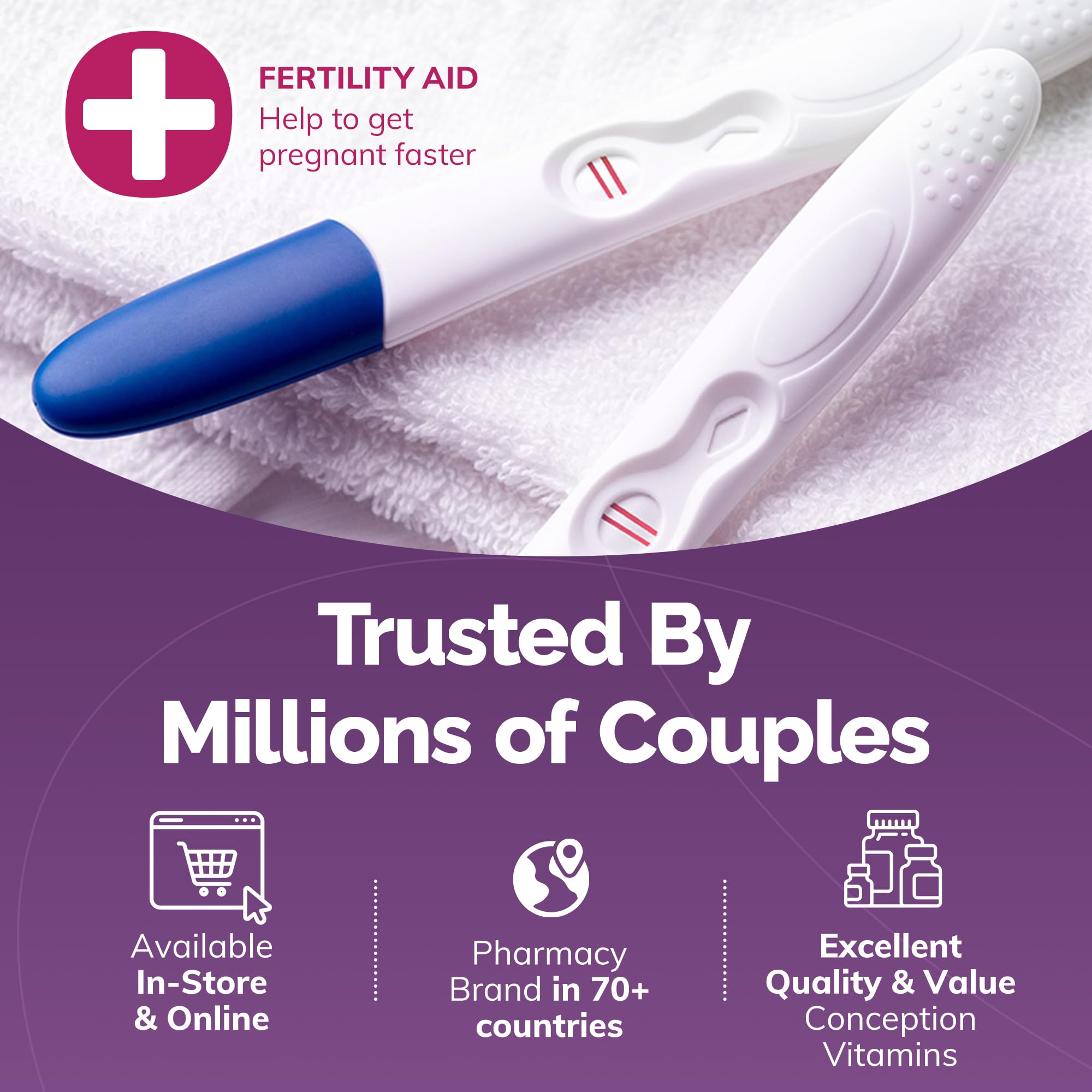 Lifestyle image of a couple planning pregnancy