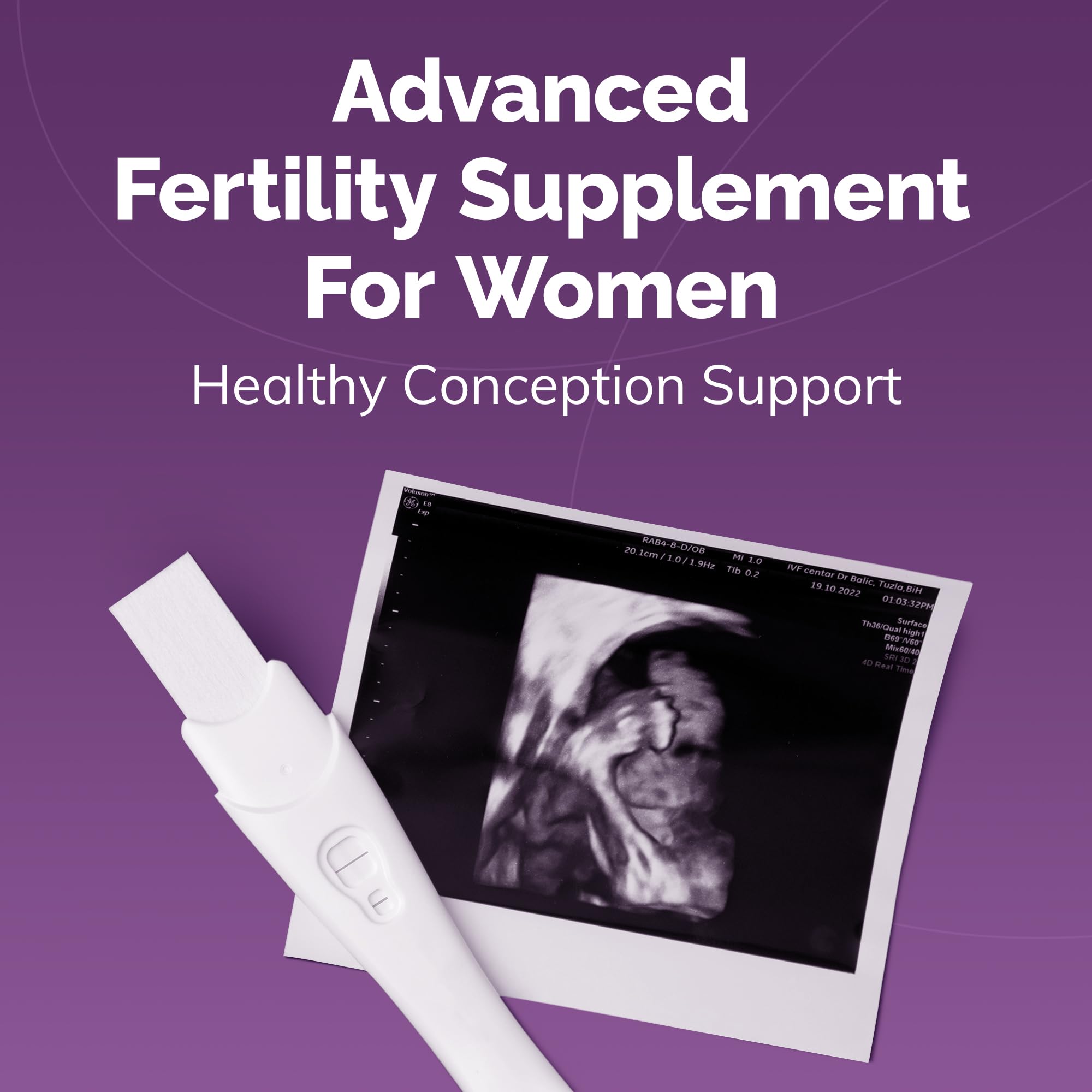 Box and bottle layout for Conceive Plus Prenatal Multivitamin