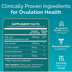 CoQ10 and Folic Acid capsules for fertility support
