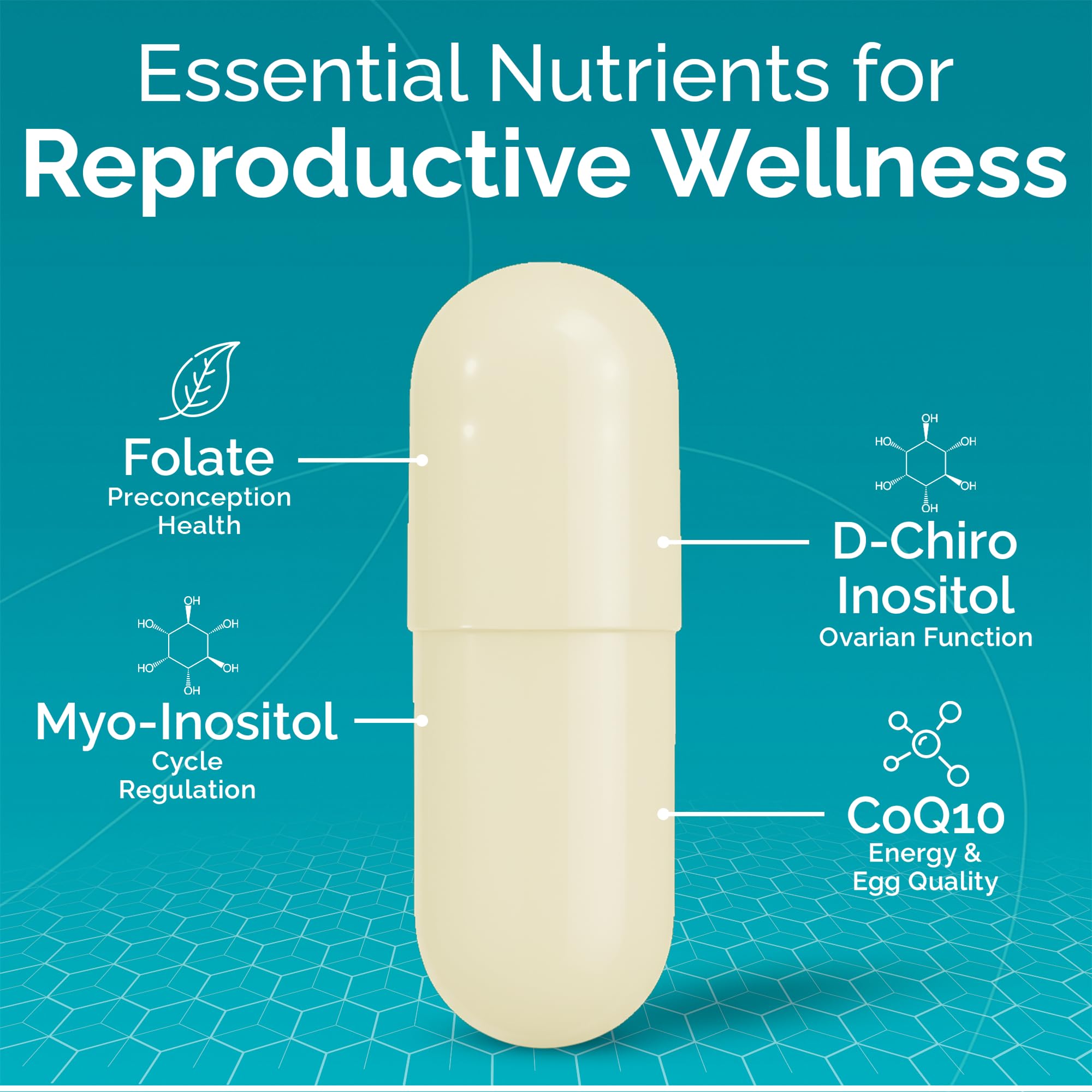 Ginger extract capsules symbolizing reproductive health