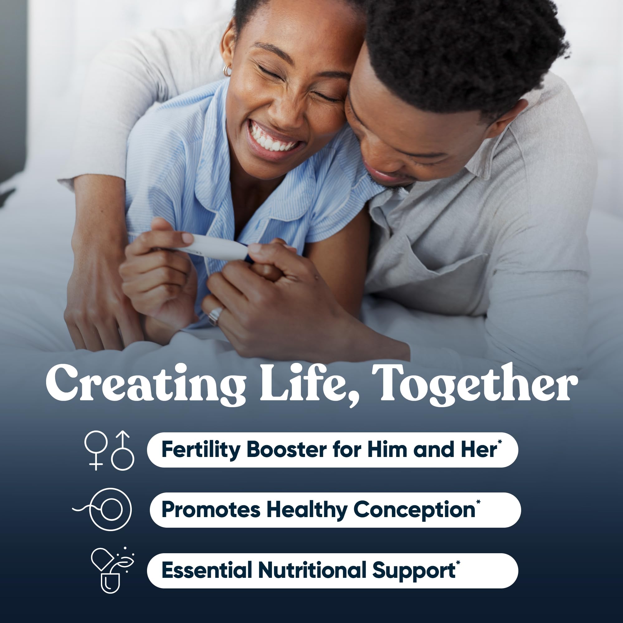Fertility supplements for women and men in one bundle