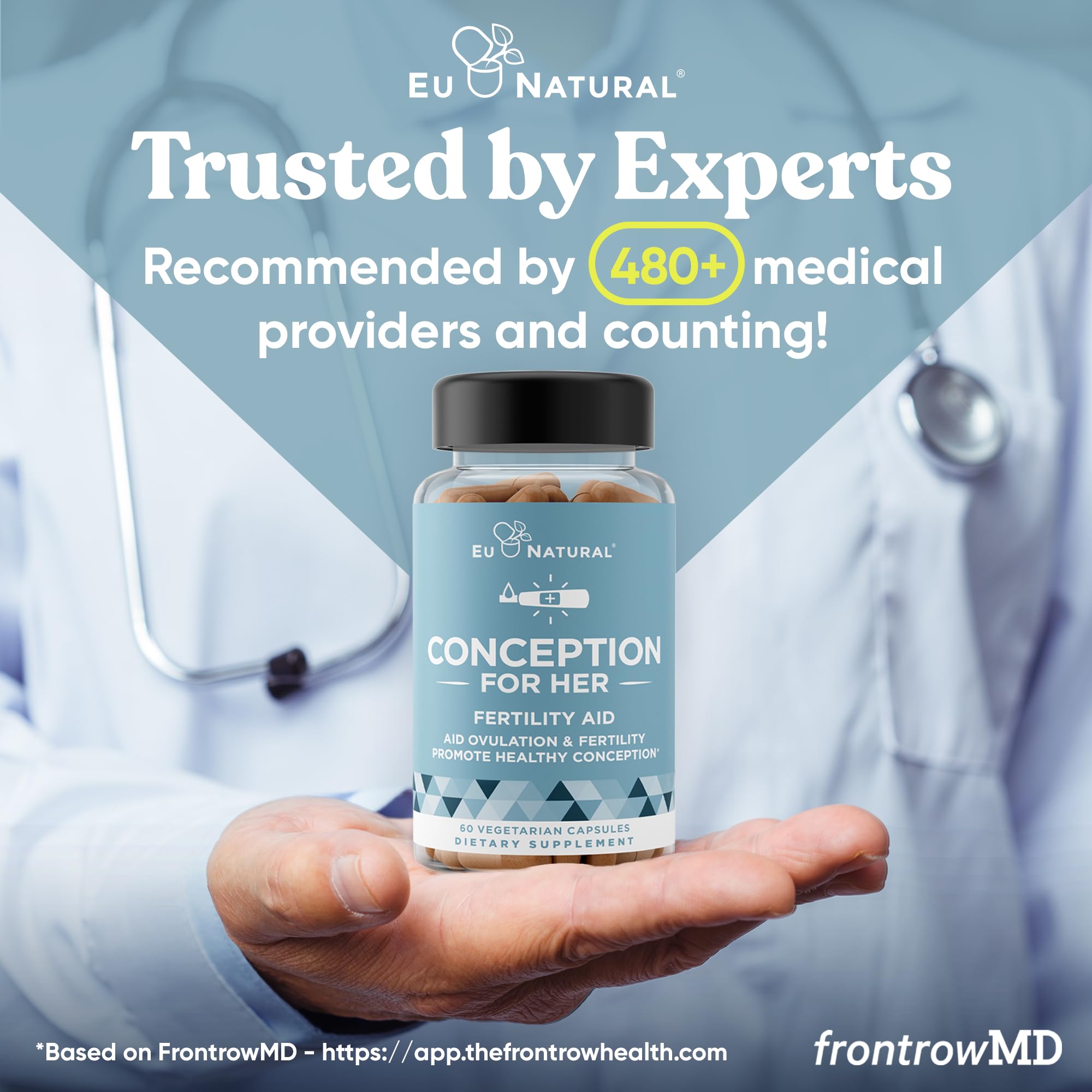 Ingredients label highlighting Myo-Inositol, Vitex, and Folate